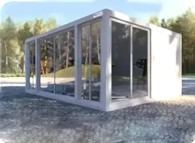 Module-T | Flatpack Showroom Containers