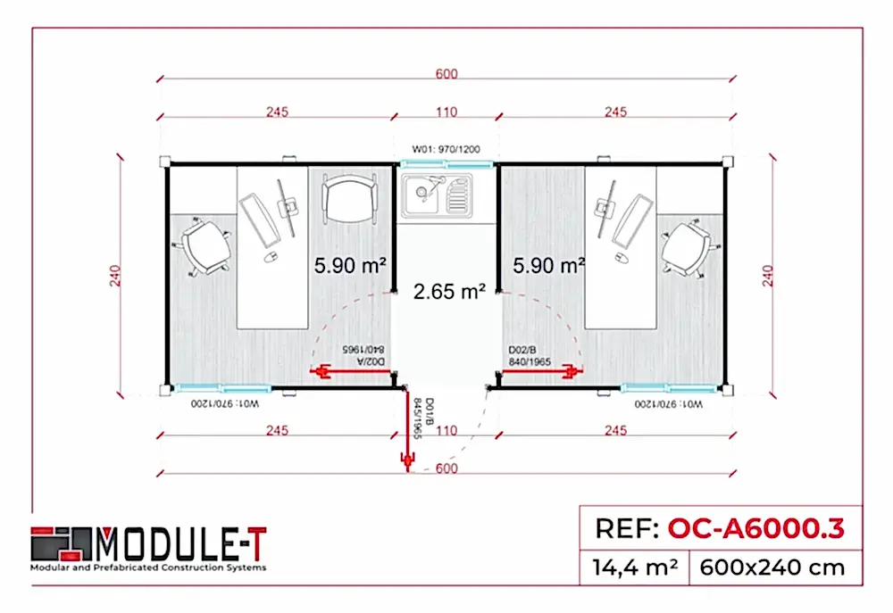 Module-T | Modular Site Facilities Buildings