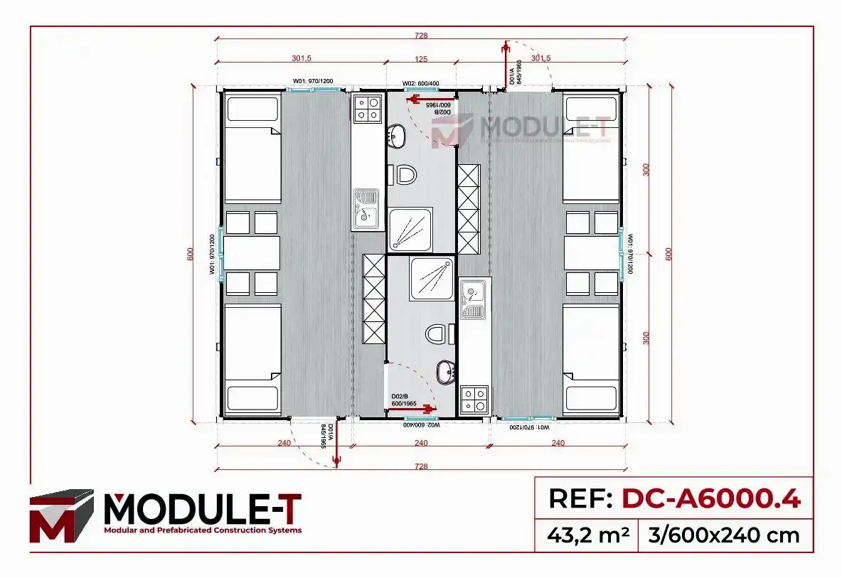 Module-T | Dormitory Containers